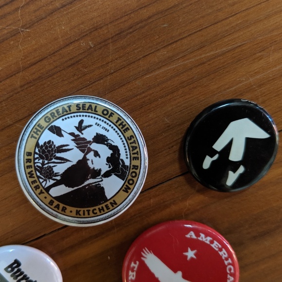 Food & Music Button Pin Collection - Picture 3 of 4